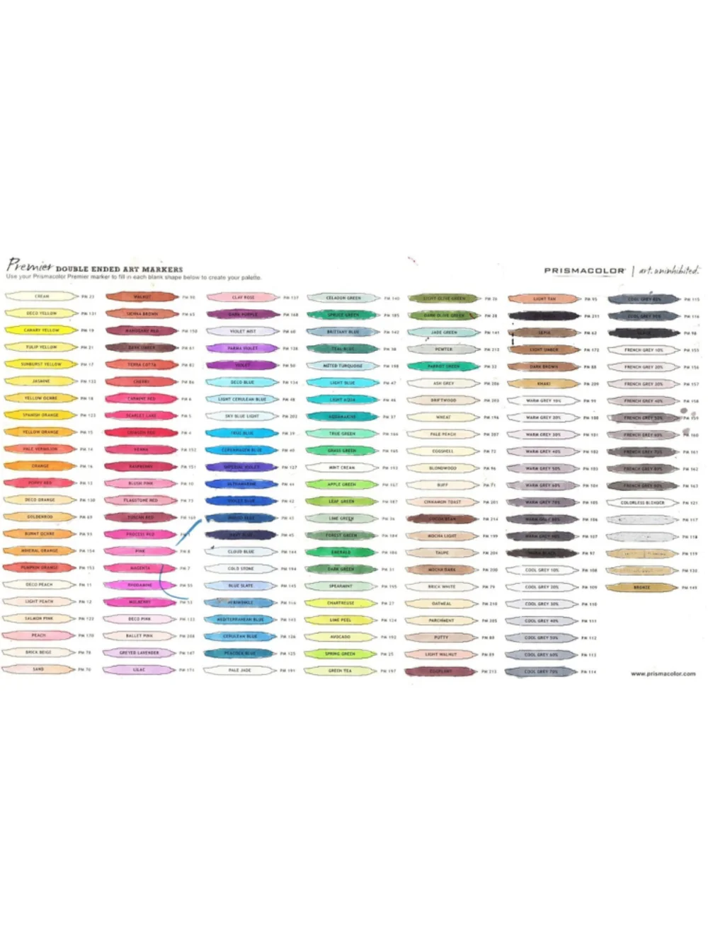 Prismacolor Premier PM-93 BURNT OCHRE Double Sided Art Marker Chisel Fine NEW